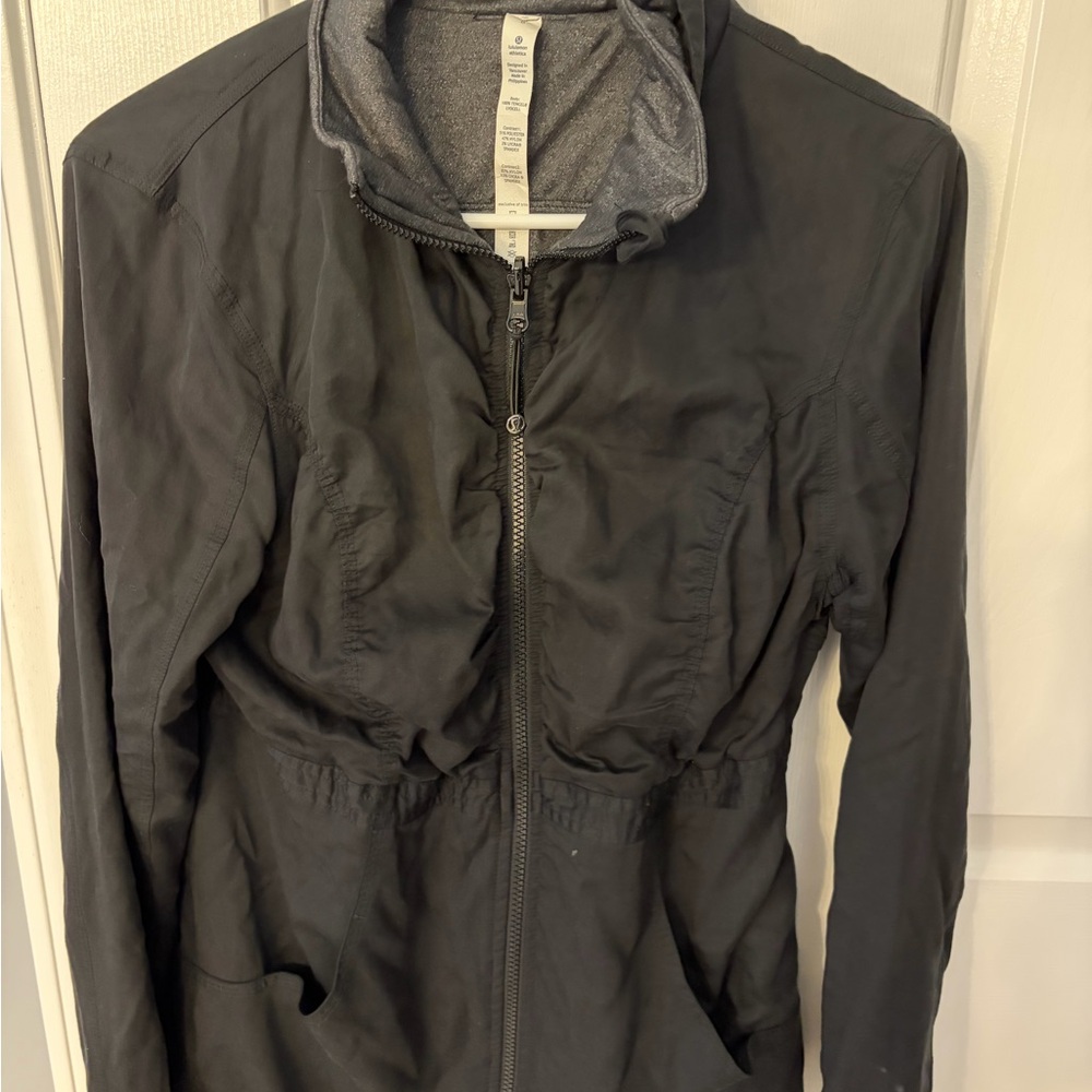 Black Lululemon Zip-Front Lightweight Jacket